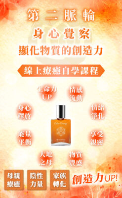 【第二脈輪 生殖輪】身心覺察花晶療癒線上課程